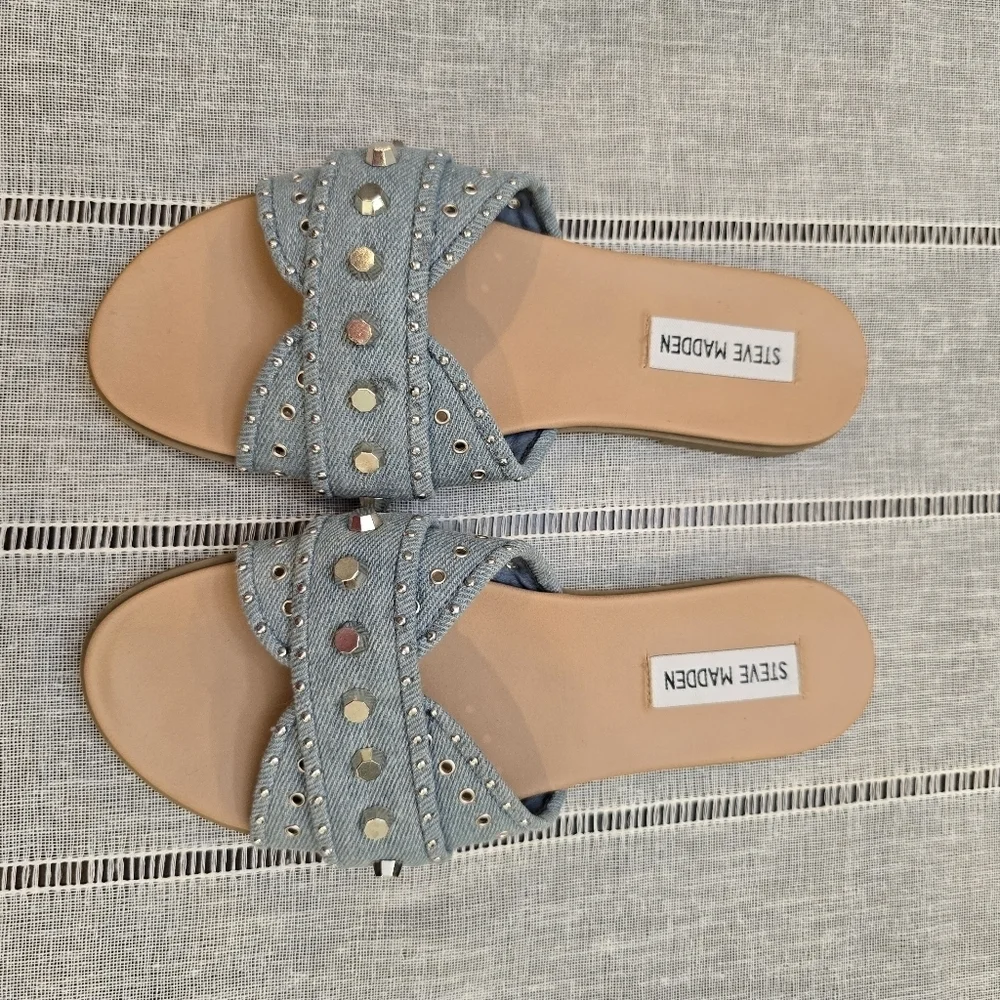 Steve Madden Kayra Sandal Women’s 7.5 Denim